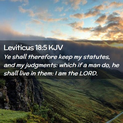 Leviticus 18:5 KJV Free Bible Images