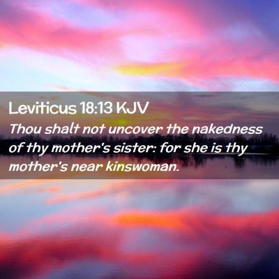 Leviticus 18:13 KJV Free Bible Images