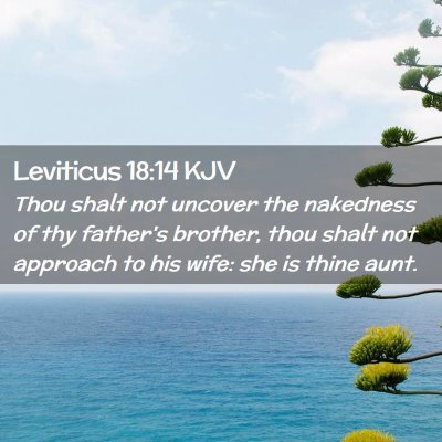 Leviticus 18:14 KJV Free Bible Images