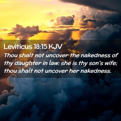 Leviticus 18:15 KJV Free Bible Images