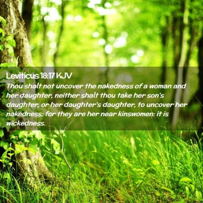 Leviticus 18:17 KJV Free Bible Images