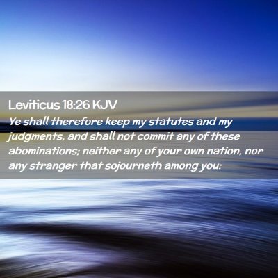 Leviticus 18:26 KJV Free Bible Images