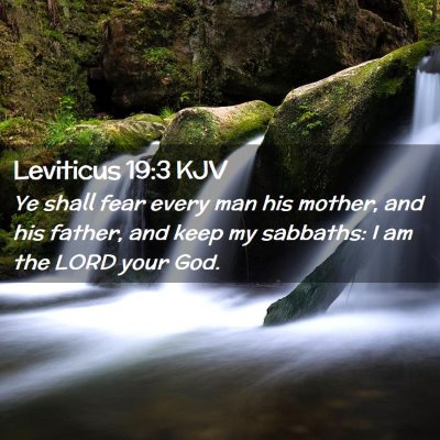 Leviticus 19:3 KJV Free Bible Images