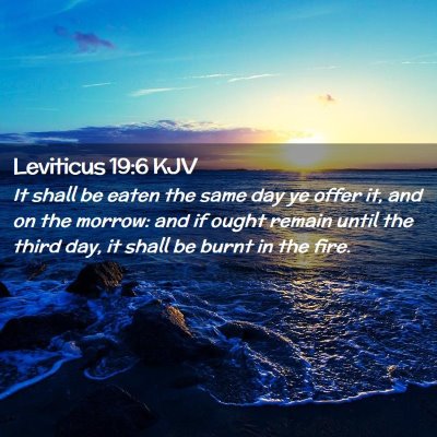 Leviticus 19:6 KJV Free Bible Images