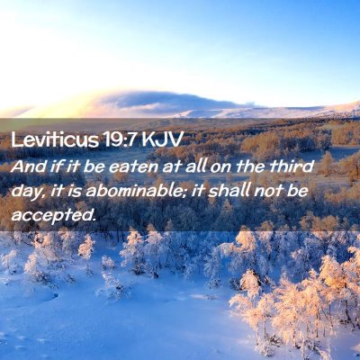 Leviticus 19:7 KJV Free Bible Images