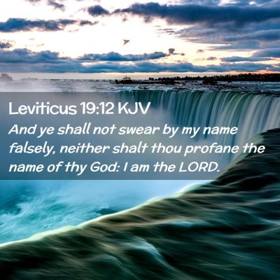 Leviticus 19:12 KJV Free Bible Images