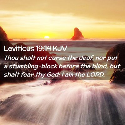 Leviticus 19:14 KJV Free Bible Images