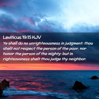 Leviticus 19:15 KJV Free Bible Images