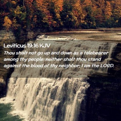 Leviticus 19:16 KJV Free Bible Images