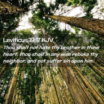 Leviticus 19:17 KJV Free Bible Images