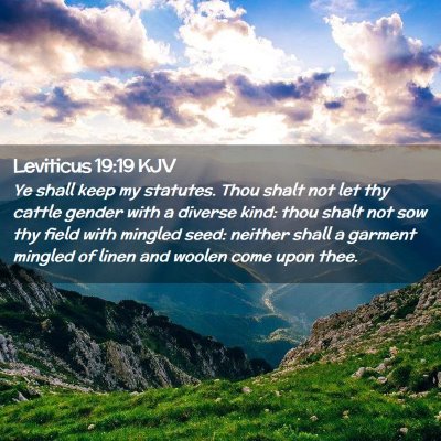 Leviticus 19:19 KJV Free Bible Images