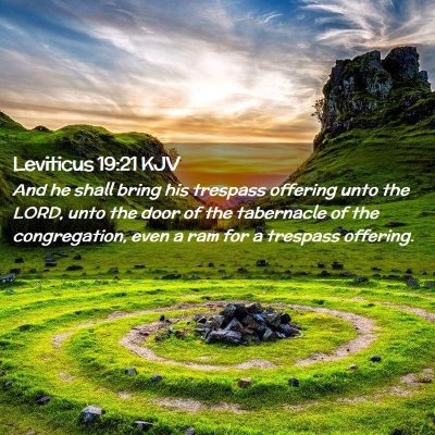 Leviticus 19:21 KJV Free Bible Images