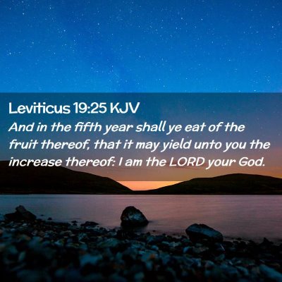 Leviticus 19:25 KJV Free Bible Images