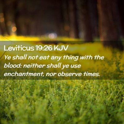 Leviticus 19:26 KJV Free Bible Images