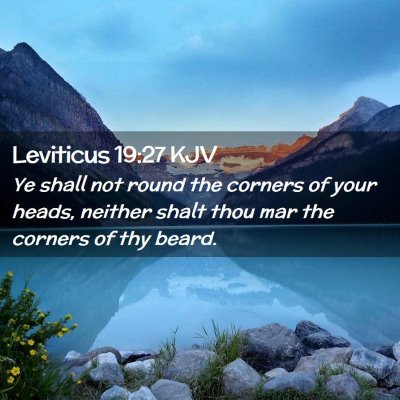 Leviticus 19:27 KJV Free Bible Images