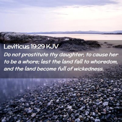 Leviticus 19:29 KJV Free Bible Images