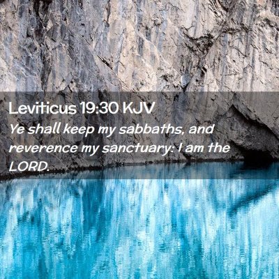 Leviticus 19:30 KJV Free Bible Images