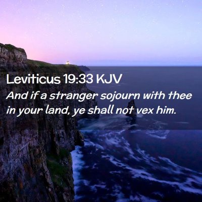 Leviticus 19:33 KJV Free Bible Images