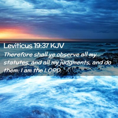 Leviticus 19:37 KJV Free Bible Images