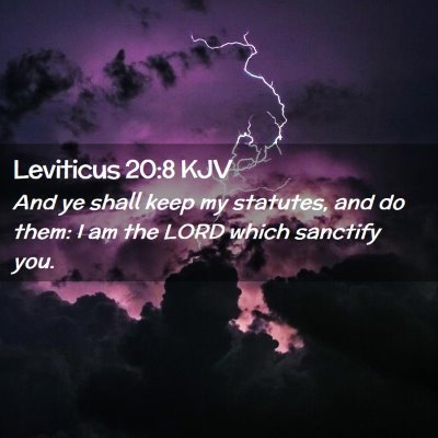 Leviticus 20:8 KJV Free Bible Images