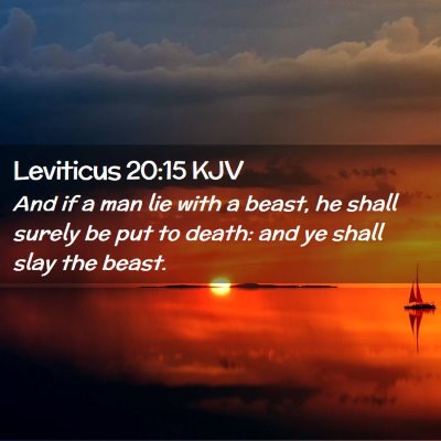 Leviticus 20:15 KJV Free Bible Images