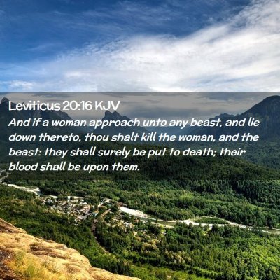 Leviticus 20:16 KJV Free Bible Images