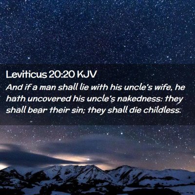 Leviticus 20:20 KJV Free Bible Images