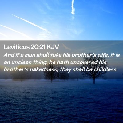 Leviticus 20:21 KJV Free Bible Images