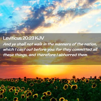 Leviticus 20:23 KJV Free Bible Images