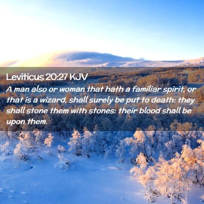 Leviticus 20:27 KJV Free Bible Images