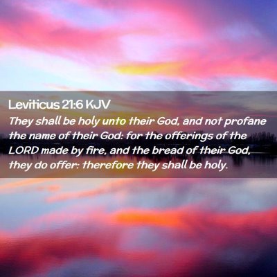 Leviticus 21:6 KJV Free Bible Images