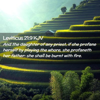 Leviticus 21:9 KJV Free Bible Images