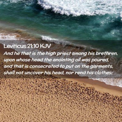 Leviticus 21:10 KJV Free Bible Images