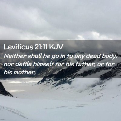 Leviticus 21:11 KJV Free Bible Images