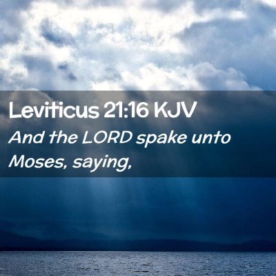 Leviticus 21:16 KJV Free Bible Images