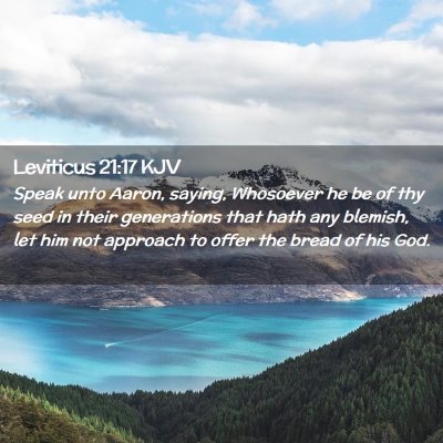 Leviticus 21:17 KJV Free Bible Images