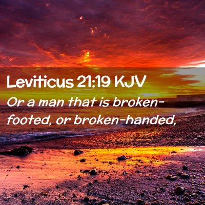 Leviticus 21:19 KJV Free Bible Images