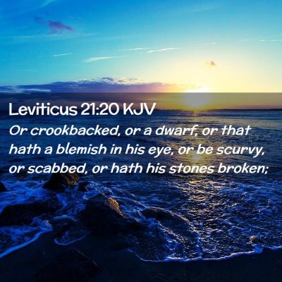 Leviticus 21:20 KJV Free Bible Images