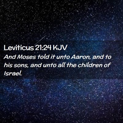 Leviticus 21:24 KJV Free Bible Images