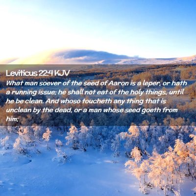 Leviticus 22:4 KJV Free Bible Images