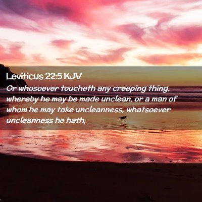 Leviticus 22:5 KJV Free Bible Images