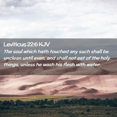 Leviticus 22:6 KJV Free Bible Images