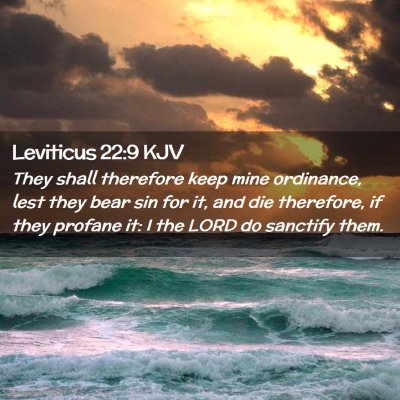 Leviticus 22:9 KJV Free Bible Images