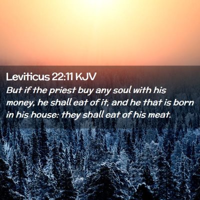 Leviticus 22:11 KJV Free Bible Images