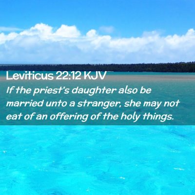 Leviticus 22:12 KJV Free Bible Images