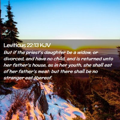 Leviticus 22:13 KJV Free Bible Images