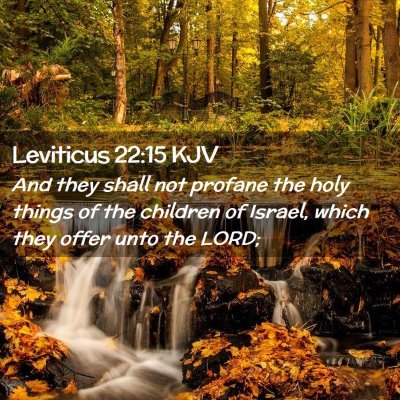 Leviticus 22:15 KJV Free Bible Images