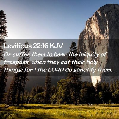 Leviticus 22:16 KJV Free Bible Images