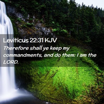 Leviticus 22:31 KJV Free Bible Images