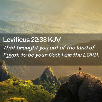 Leviticus 22:33 KJV Free Bible Images